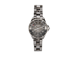 J12 GMT Watch, Ceramic/Steel, Grey, Auto, 94047, B/bklt/Links, 3